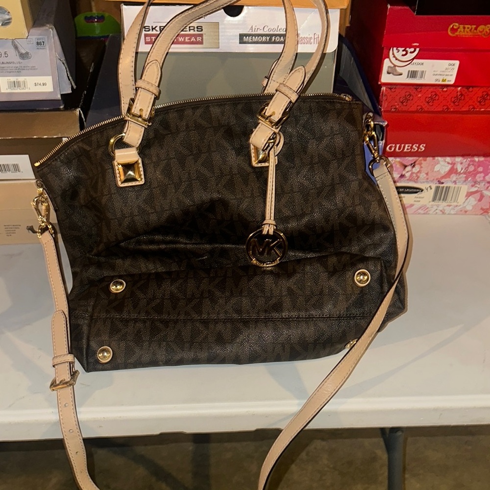 Michael Kors Brown and Tan Women's Bag